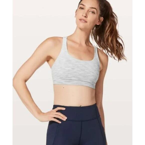 Lululemon Energy Bra Ombre Melange Space Dye EB White Multi - Picture 1 of 5